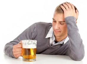 man drinking beer how to give up