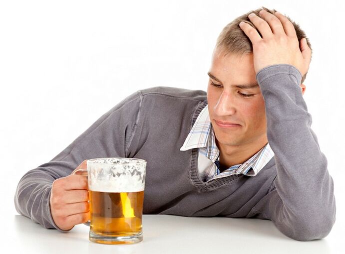 Man drinks beer how to give up